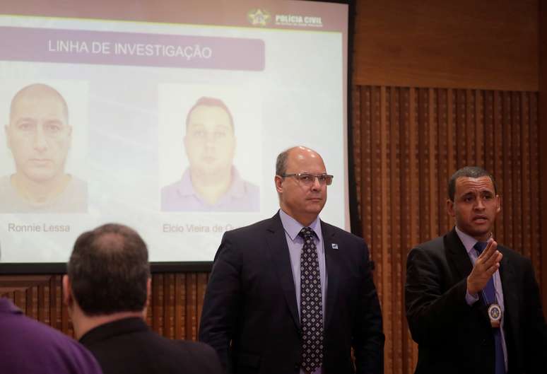 Governador do Rio, Wilson Witzel (à esquerda na foto)
12/03/2019
REUTERS/Sergio Moraes