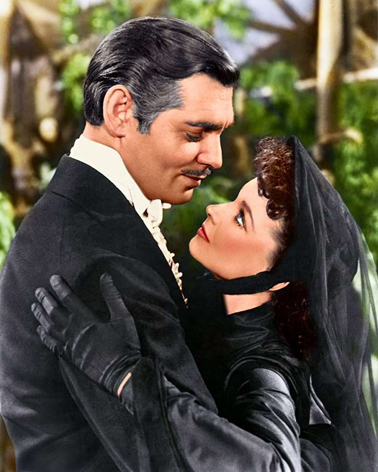 Clark Gable e Vivien Leigh em &#039;... E o Vento Levou&#039; (1939)