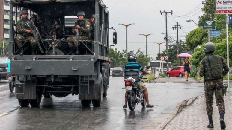 Muitas vezes as Forças Armadas foram usadas nos Estados