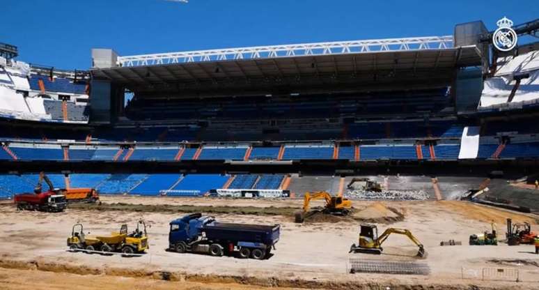 Real Madrid divulga fotos da reforma do Santiago Bernabéu com mudanças visíveis