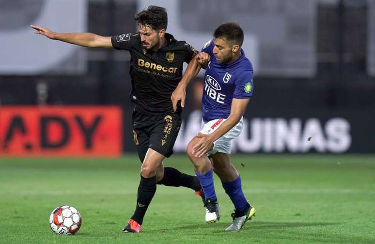 Vitória foi melhor na partida, mas não conseguiu sair com a vitória (Foto: Reprodução/Vitória de Guimarães)