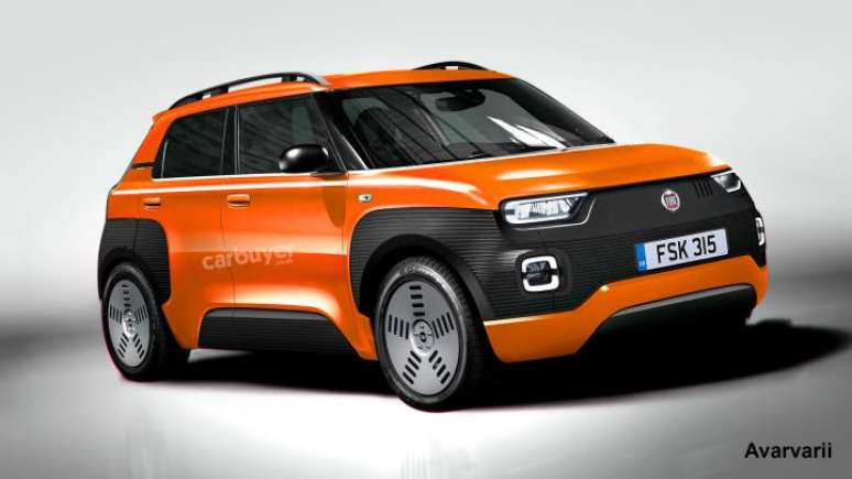 Projeção do novo Fiat Panda: um caminho para o novo Uno nacional.