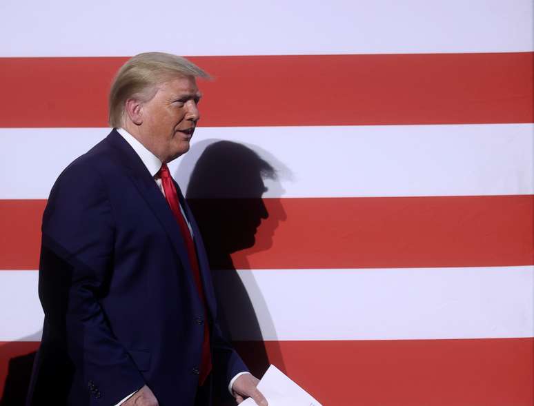 Presidente dos EUA, Donald Trump, participa de reunião em Dallas
11/06/2020
REUTERS/Jonathan Ernst