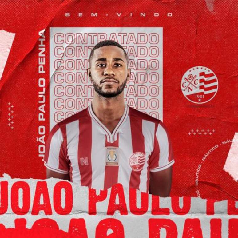 João Paulo foi anunciado como reforço do Náutico para a temporada (Foto:Divulgação/Náutico)