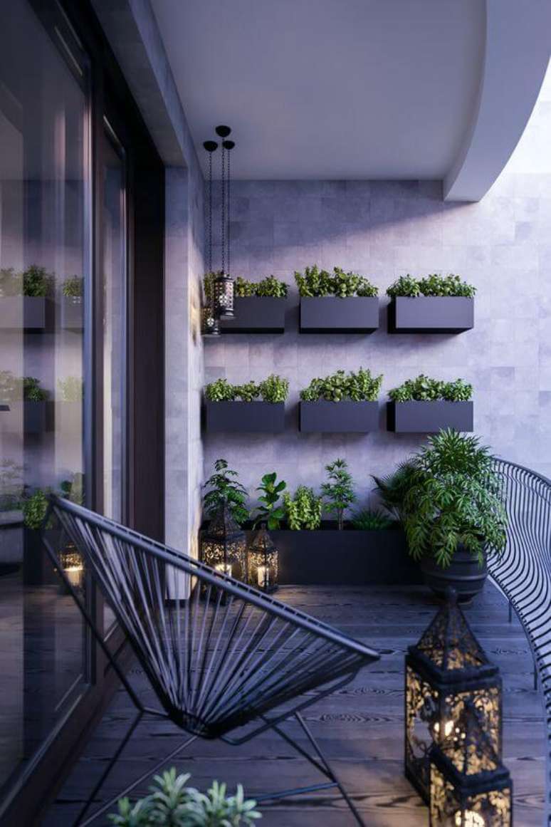 52. Jardim vertical com vaso de parede – via: Pinterest