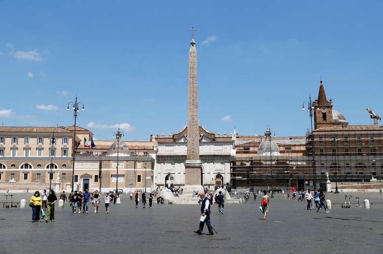 Piazza del Popolo, em Roma