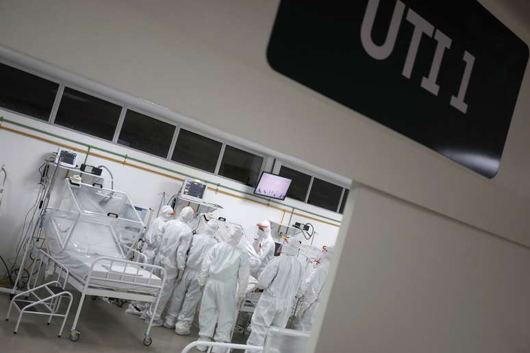 Hospital de campanha para tratamento de v&iacute;timas da Covid-19 em Manaus
14/04/2020
REUTERS/Bruno Kelly