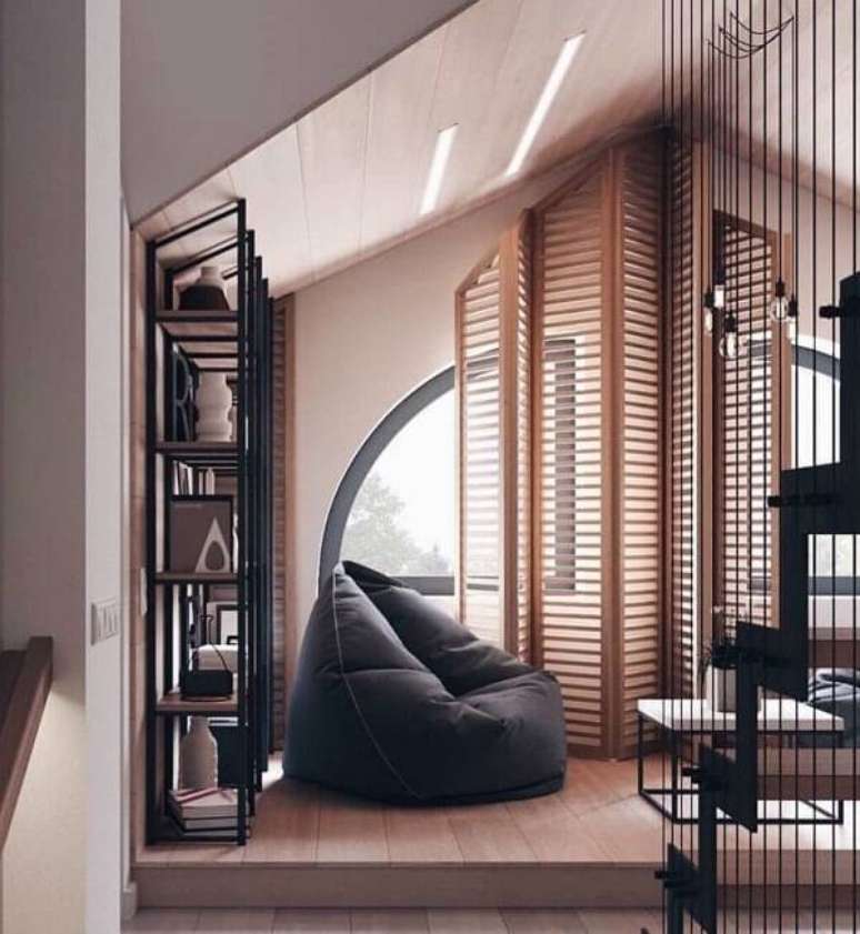 3. Puff Decorativos para quarto moderno &ndash; Via: Pinterest