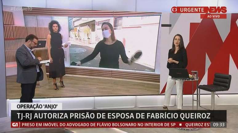 Cecília Flesch teve arroubo de estresse no início de transmissão ao vivo