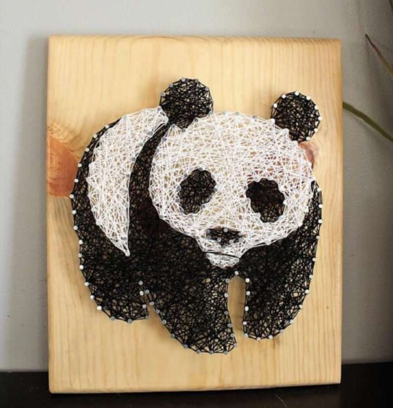 52. Molde de panda para você se inspirar e criar sua peça. Fonte: Pinterest