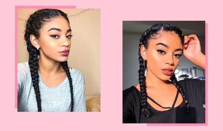 20 Lindos Penteados com tranças cabelo cacheado curto 2024