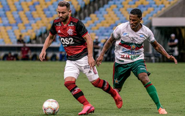 Vitória do Flamengo diante da Portuguesa não teve transmissão da TV (Foto: Marcelo Cortes / Flamengo)