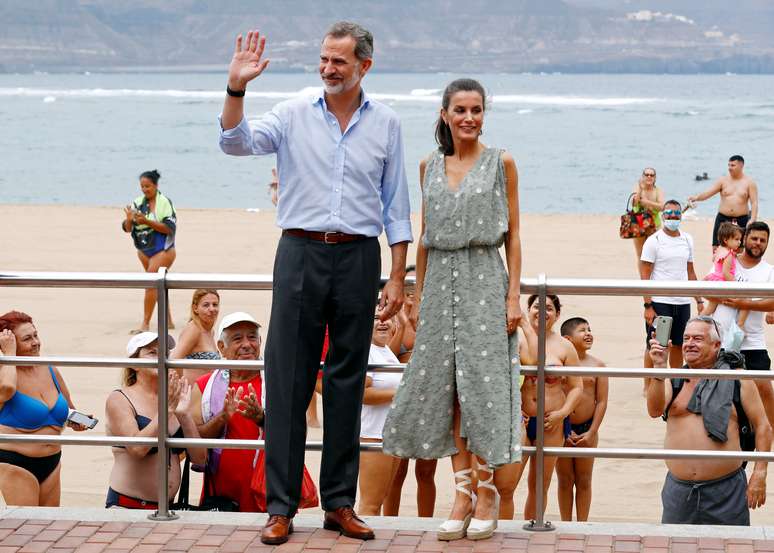 Rei Felipe e rainha Letícia em Las Palmas, nas Ilhas Canárias
23/06/2020
REUTERS/Borja Suárez