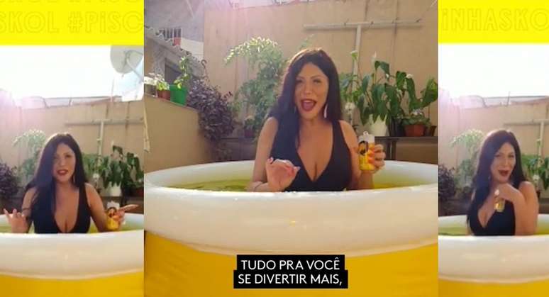 Luisa Marilac em sua piscininha particular: visibilidade usada para combater a transfobia