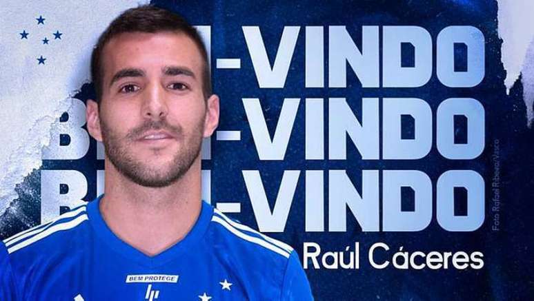 Raul Cáceres é o novo reforço do Cruzeiro