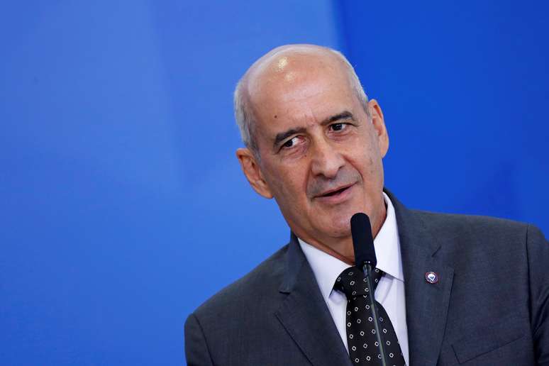 Ministro Luiz Eduardo Ramos, durante cerimônia no Palácio do Planalto
 4/7/2019 REUTERS/Adriano Machado