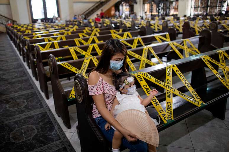 Reabertura de igrejas em Manila, Filipinas
 7/6/2020 REUTERS/Eloisa Lopez