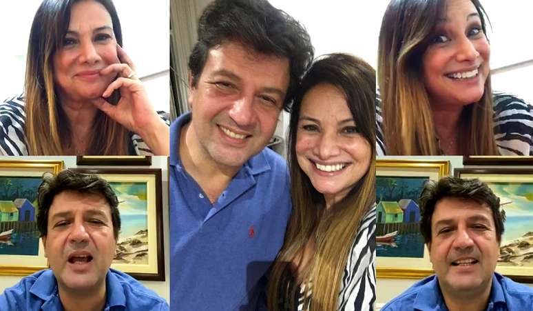 Mandetta e Mandetta: ex-ministro participou de transmissão bem-humorada no Instagram de apresentadora