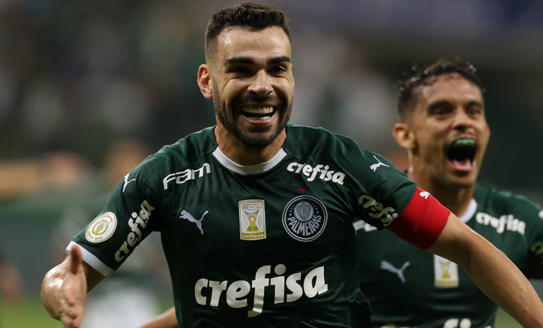 Bruno Henrique fez o último gol do clássico (Foto: Divulgação/Palmeiras)