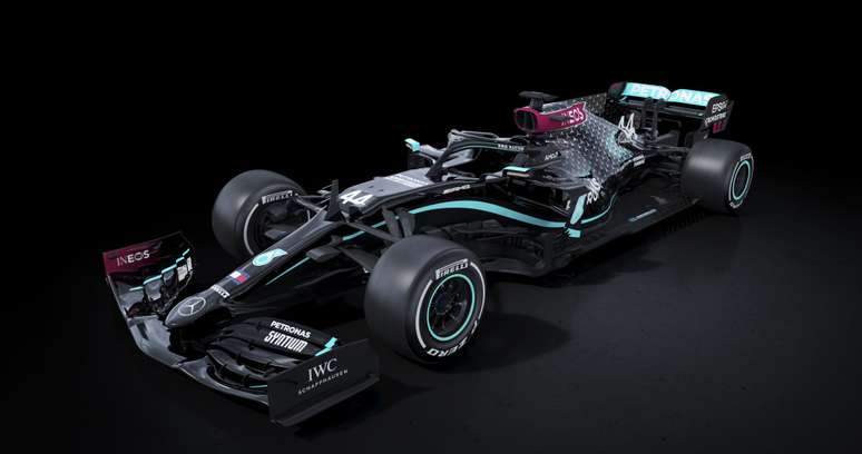 Mercedes W11 de Lewis Hamilton: base preta na temporada 2020.