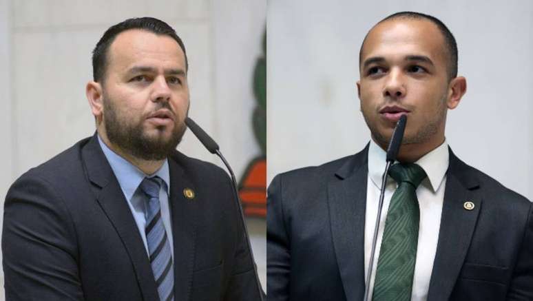 Os deputados estaduais Gil Diniz e Douglas Garcia estão suspensos pelo PSL