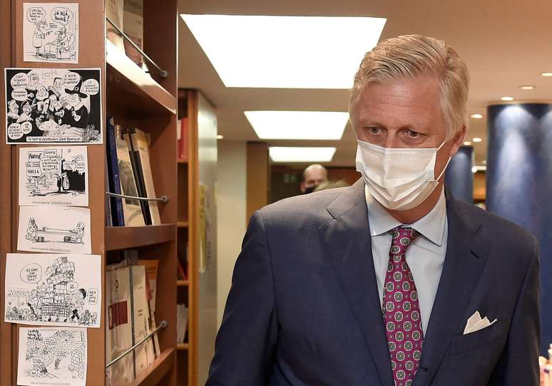 Rei Philippe, da B&eacute;lgica, visita loja em Bruxelas
10/05/2020 Didier Lebrun/Pool via Reuters