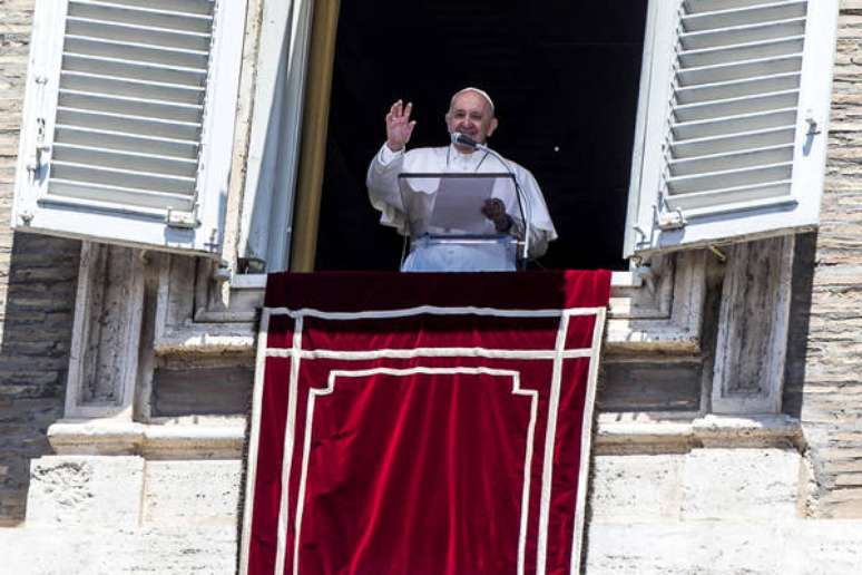 Papa Francisco durante Angelus no Vaticano