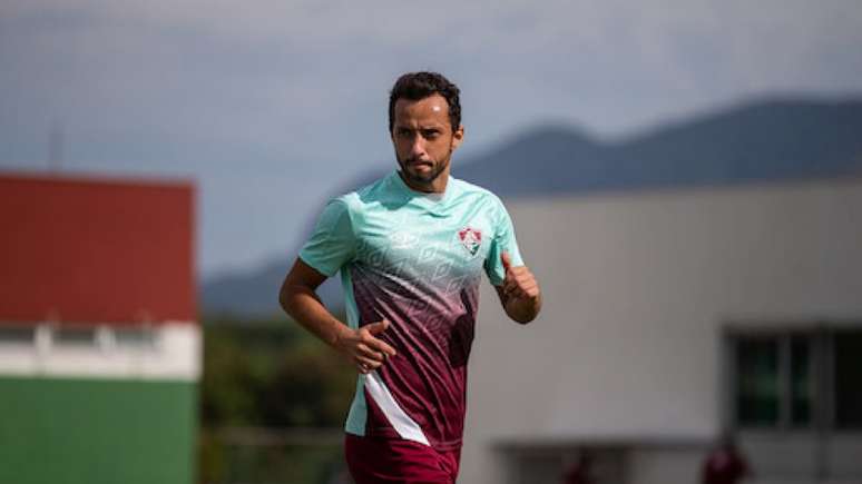 Nenê retornou aos treinos no último sábado após se recuperar da COVID-19 (Foto: Lucas Merçon/ Fluminense F.C.)