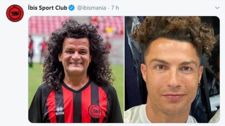 Mauro Shampoo e CR7 (Foto: Reprodução / íbis)