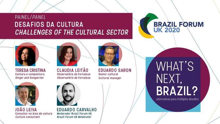 Painel desta quarta-feira do 'Brazil Forum UK' debaterá desafios da cultura