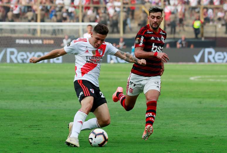 Lance da final da Copa Libertadores de 2019, disputada por Flamengo e River Plate. 23/11/2019. REUTERS/Henry Romero. 
