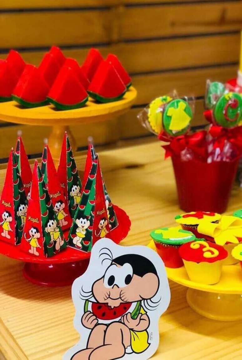 49. Ideias para decora&ccedil;&atilde;o de mesa de festa da Magali &ndash; Foto: Pinterest