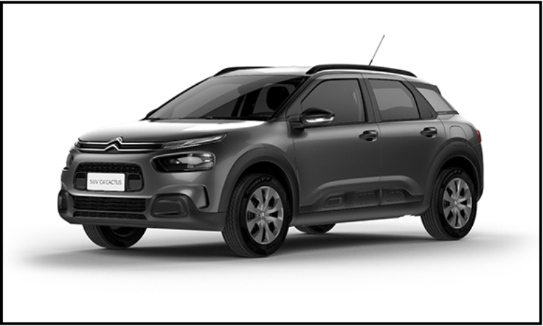 Citroën C4 Cactus: segundo mais barato, a partir de R$ 68.067.