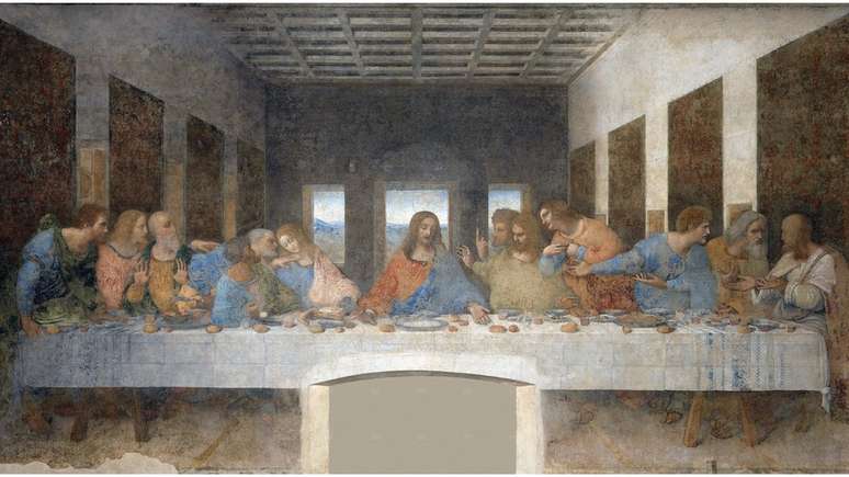 Pintura de Da Vinci mostra a cena da Última Ceia conforme narrada no Evangelho de João