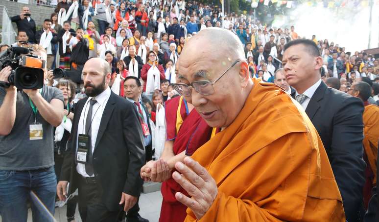 Líder espiritual Dalai Lama durante visita a instituto no Tibet
21/08/2018
REUTERS/Arnd Wiegmann