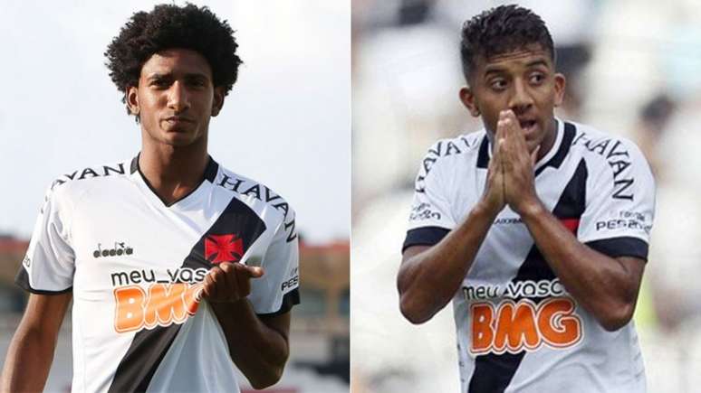 Talles Magno, de 18, e Vinícius, de 19: promessas cruz-maltinas buscam primeiro gol em 2020 (Foto: Rafael Ribeiro/Vasco)