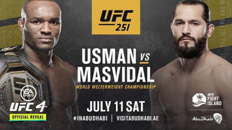 Jorge Masvidal substitui Durinho e vai enfrentar Usman na luta principal do UFC 251 (Foto: Divulgação/UFC)