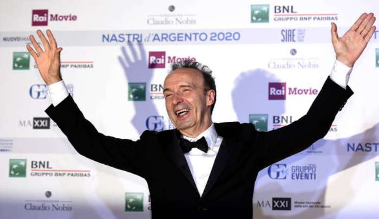 O ator italiano recebeu o prêmio por sua interpretação de "Geppetto", em "Pinóquio"