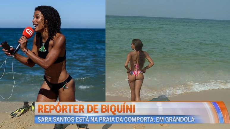  A Repórter de Biquíni virou musa do verão português com seu figurino descontraído
