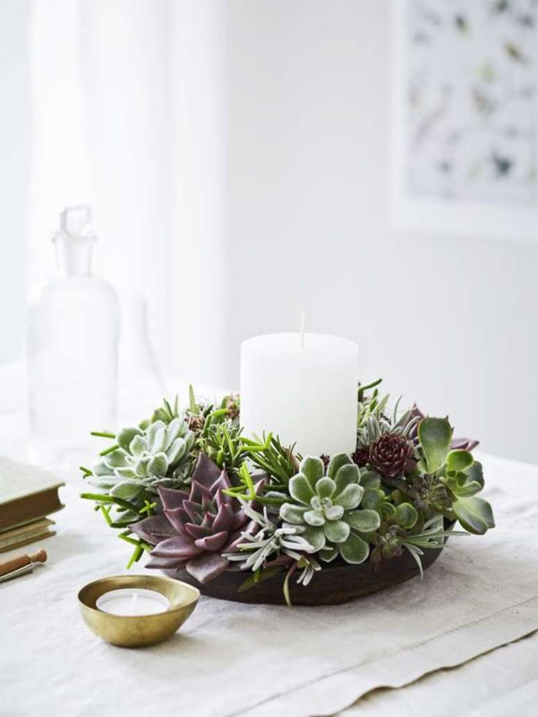 7. Decore sua casa com a echeveria – Via: Pinterest