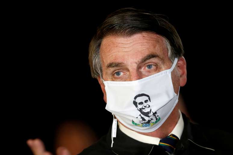 Presidente Jair Bolsonaro no Palácio da Alvorada, em Brasília
22/05/2020
REUTERS/Adriano Machado