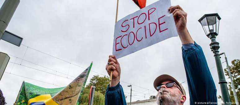 Protesto em setembro passado na Holanda contra acordo com o Mercosul