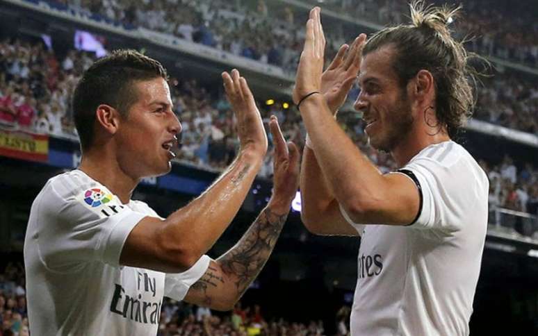 James Rodríguez e Gareth Bale podem deixar o Real Madrid na próxima temporada (Foto: AFP)