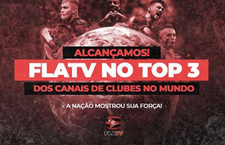 Flamengo anuncia marca considerável no YouTube (Foto: Reprodução / Flamengo)