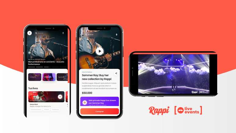 O Rappi Live Events é uma das três novidades que o novo segmento Rappi Entretenimento irá levar ao app da startup colombiana