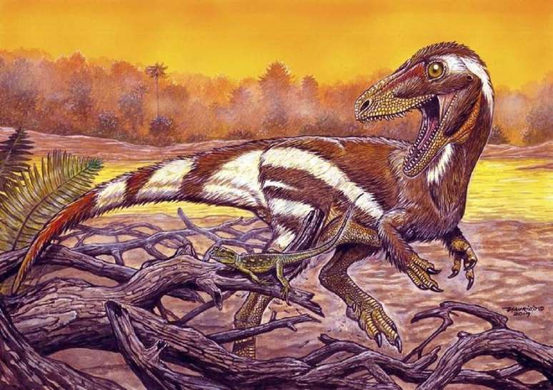 Ilustração de como deve ter sido o Aratassauro.
