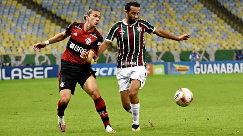 Flamengo, de Filpe Luís, e Fluminense, de Nenê, decidirão o Campeonato Carioca (Foto: Lucas Merçon/Fluminense FC)