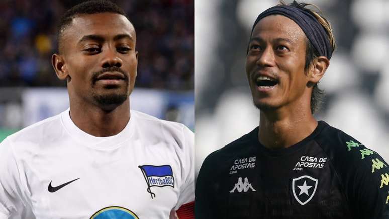 Kalou e Honda serão companheiros no Botafogo (AFP; Vitor Silva/Botafogo)
