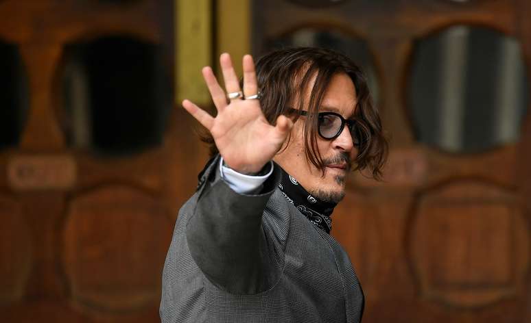 Ator Johnny Depp chega &agrave; Suprema Corte de Londres para prestar depoimento
13/07/2020
REUTERS/Toby Melville