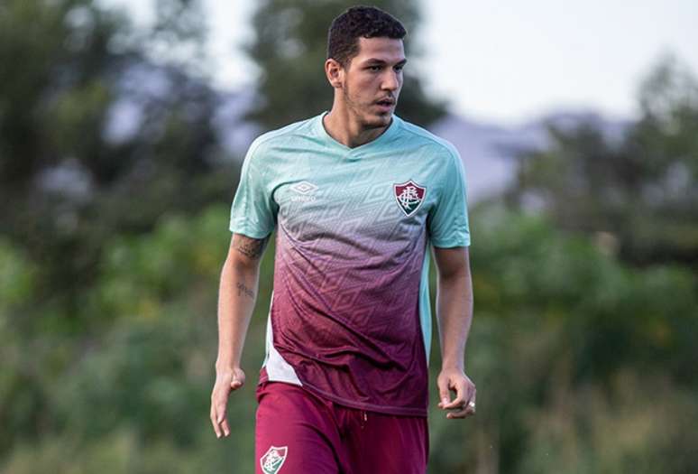 Nino treinou nesta segunda-feira no CT Carlos Castilho (FOTO: LUCAS MERÇON / FLUMINENSE F.C.)